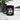 Bitcoin Hungary Flag Mug detail — close-up of the Hungary flag and Bitcoin mark on glossy black ceramic