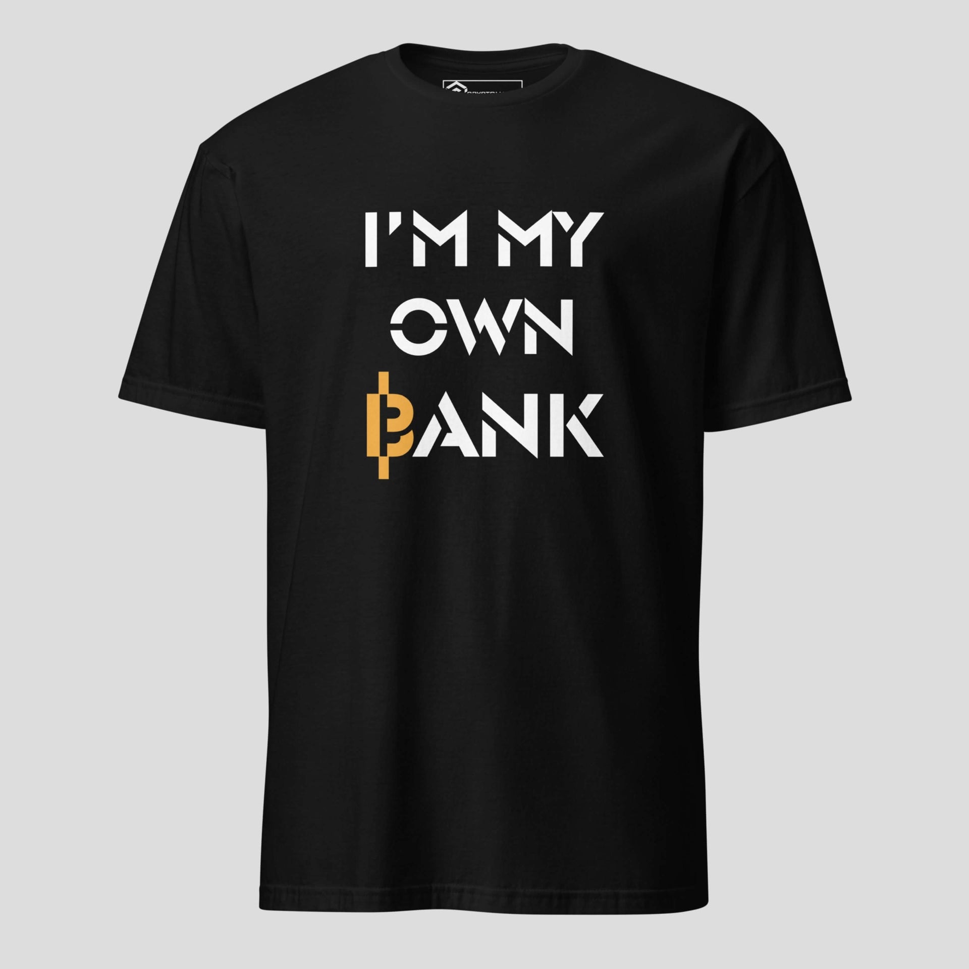 Black im my own bank bitcoin t-shirt streetwear style