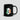 Bitcoin Ireland Flag Mug — black glossy ceramic coffee cup with the Ireland flag and BTC mark, front view