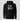Bitcoin blockchain hoodie — I Love BTC, front view on model showing fit