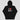 I Love BTC — Bitcoin streetwear pullover, rear flat lay view