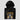 Folded black Make Bitcoin Not Friends Hoodie with a close-up of the chest print