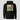 Rug Pulled Hoodie in black, flat front view: pop art comic panel in green, pink and blue