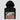 Folded black Watch Your Step Hoodie with a close-up of the print