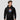 Netherlands Bitcoin Black premium Bitcoin hoodie — angled view showing hood and kangaroo pocket