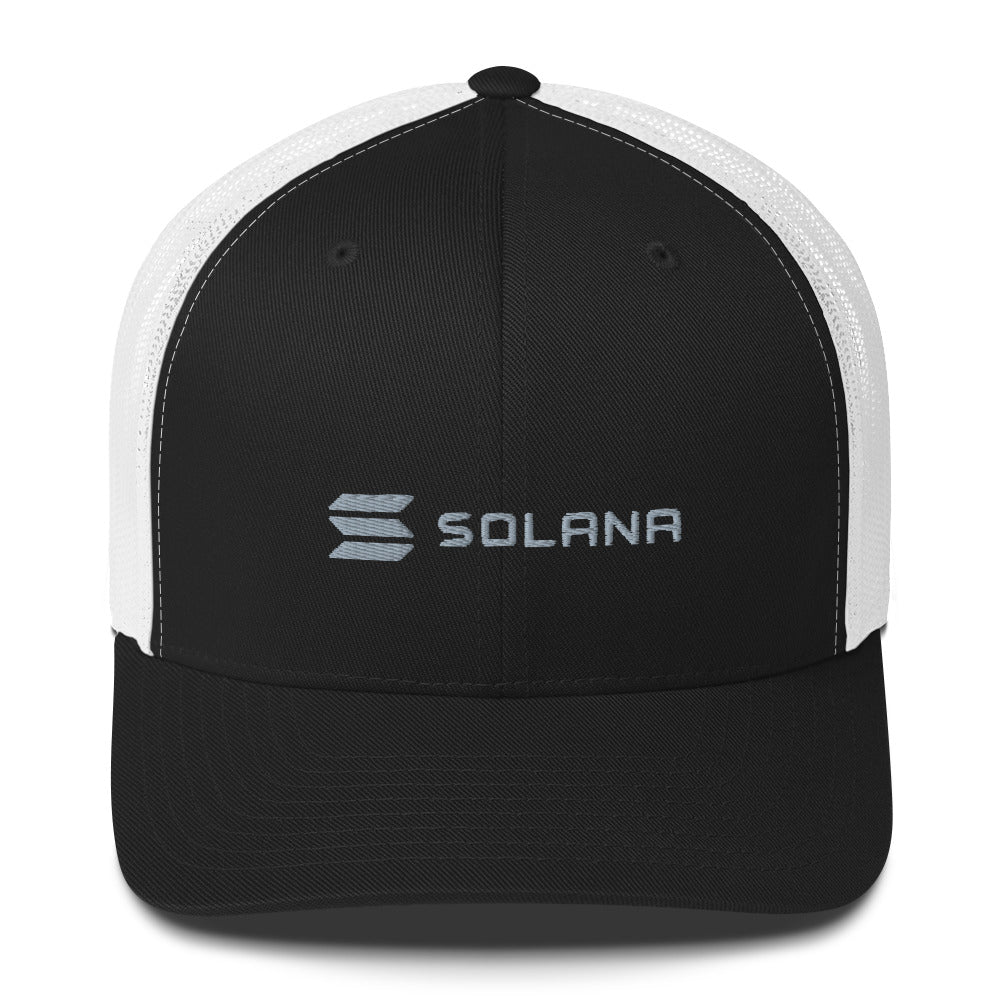 SOLANA (SOL) LOGO NAME TRUCKER HAT