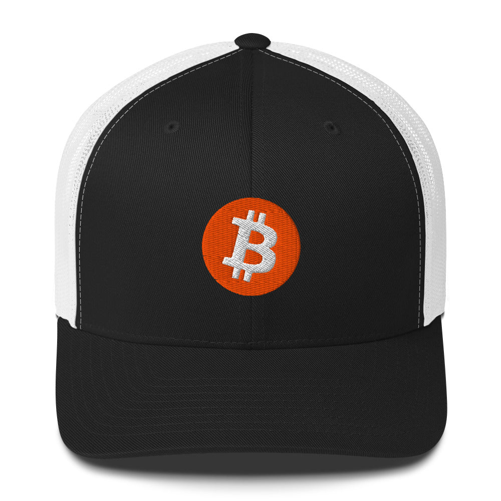 Bitcoin Trucker Cap - Crypto Trading Hat for BTC Investors featuring premium Bitcoin-inspired cap styling for crypto culture, view 2