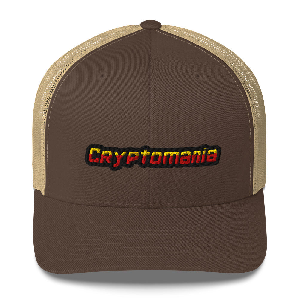 OFFICIAL CRYPTOMANIA LOGO TRUCKER HAT