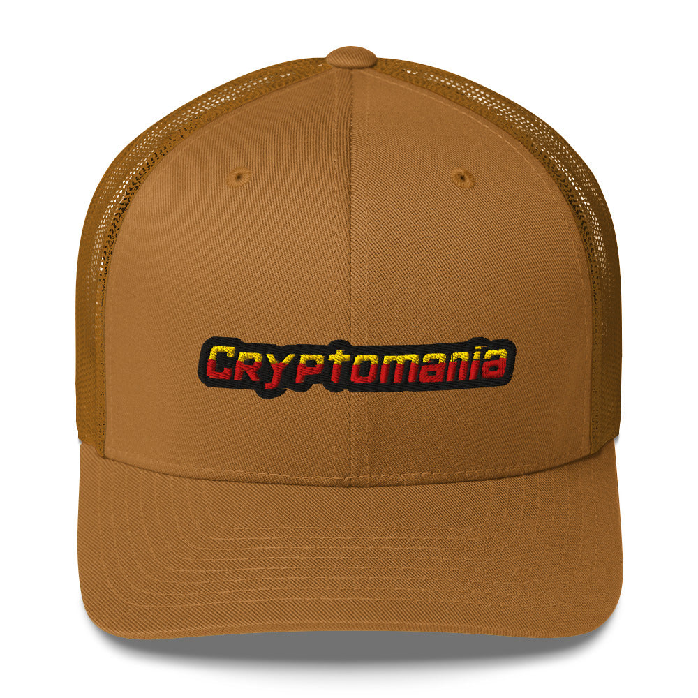 OFFICIAL CRYPTOMANIA LOGO TRUCKER HAT