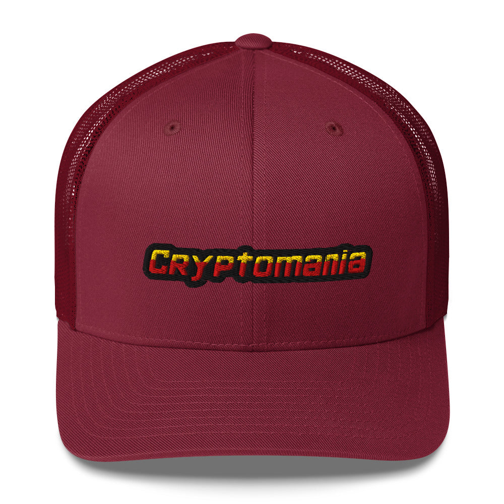 OFFICIAL CRYPTOMANIA LOGO TRUCKER HAT