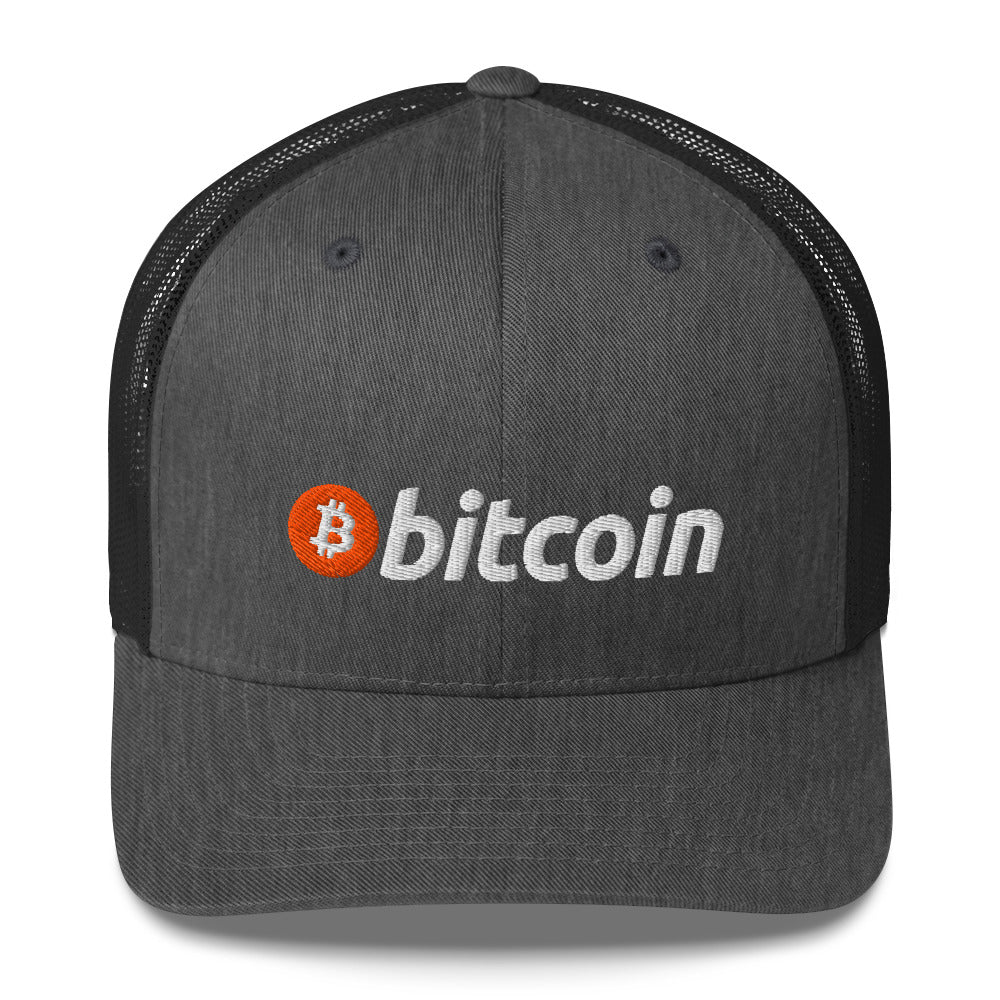 BITCOIN (BTC) LOGO NAME TRUCKER HAT
