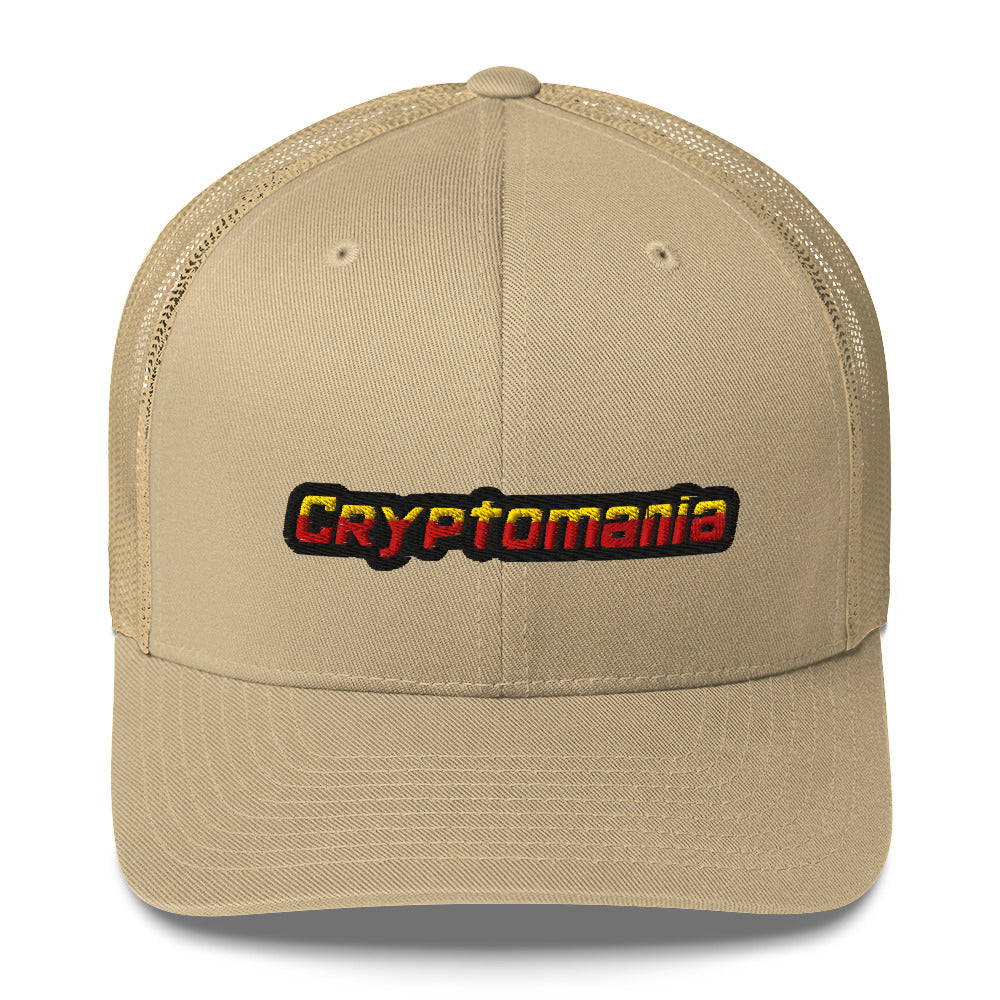 OFFICIAL CRYPTOMANIA LOGO TRUCKER HAT