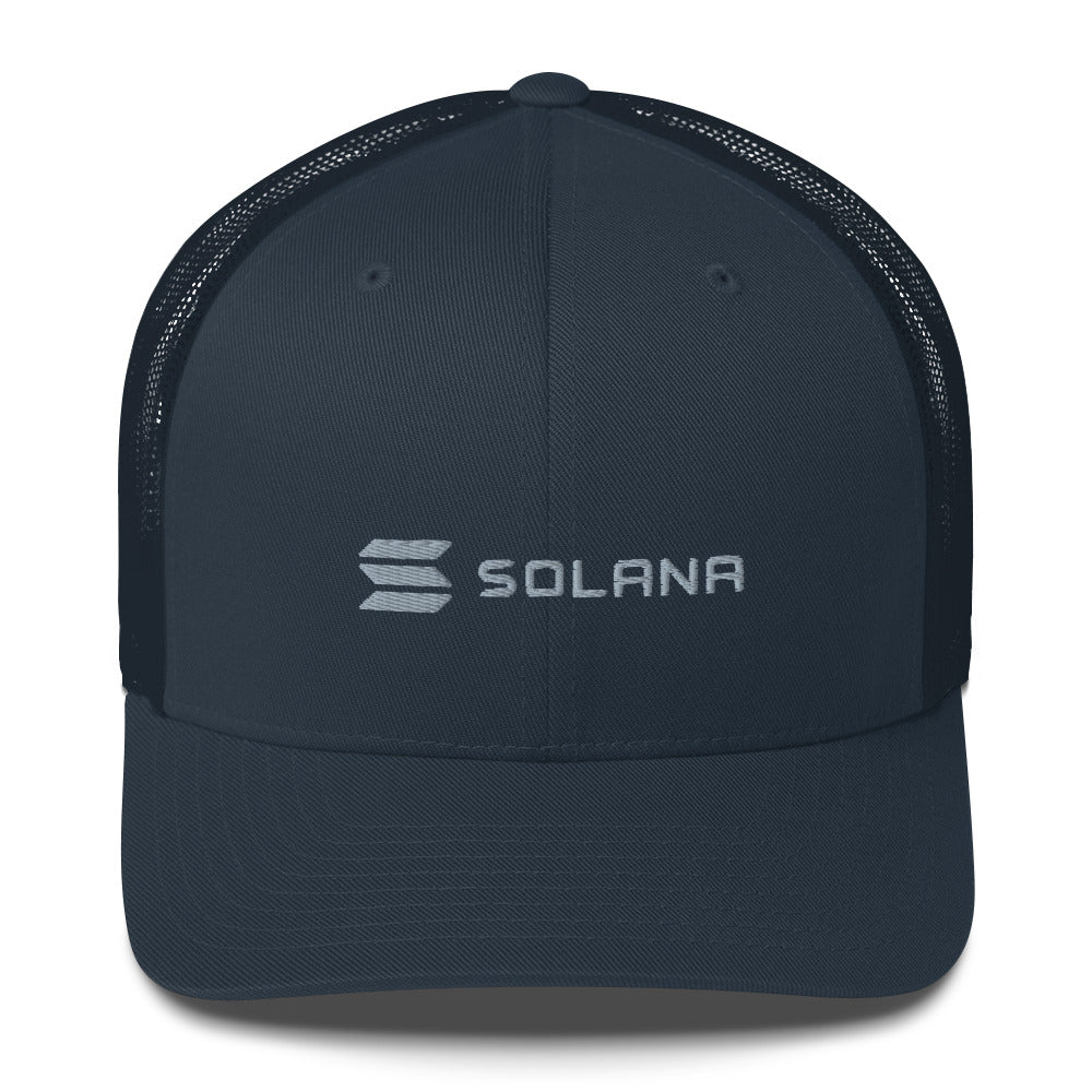 SOLANA (SOL) LOGO NAME TRUCKER HAT