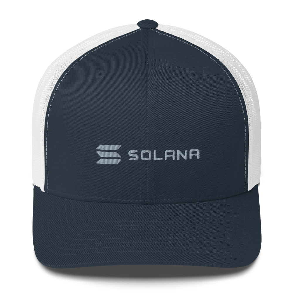 SOLANA (SOL) LOGO NAME TRUCKER HAT