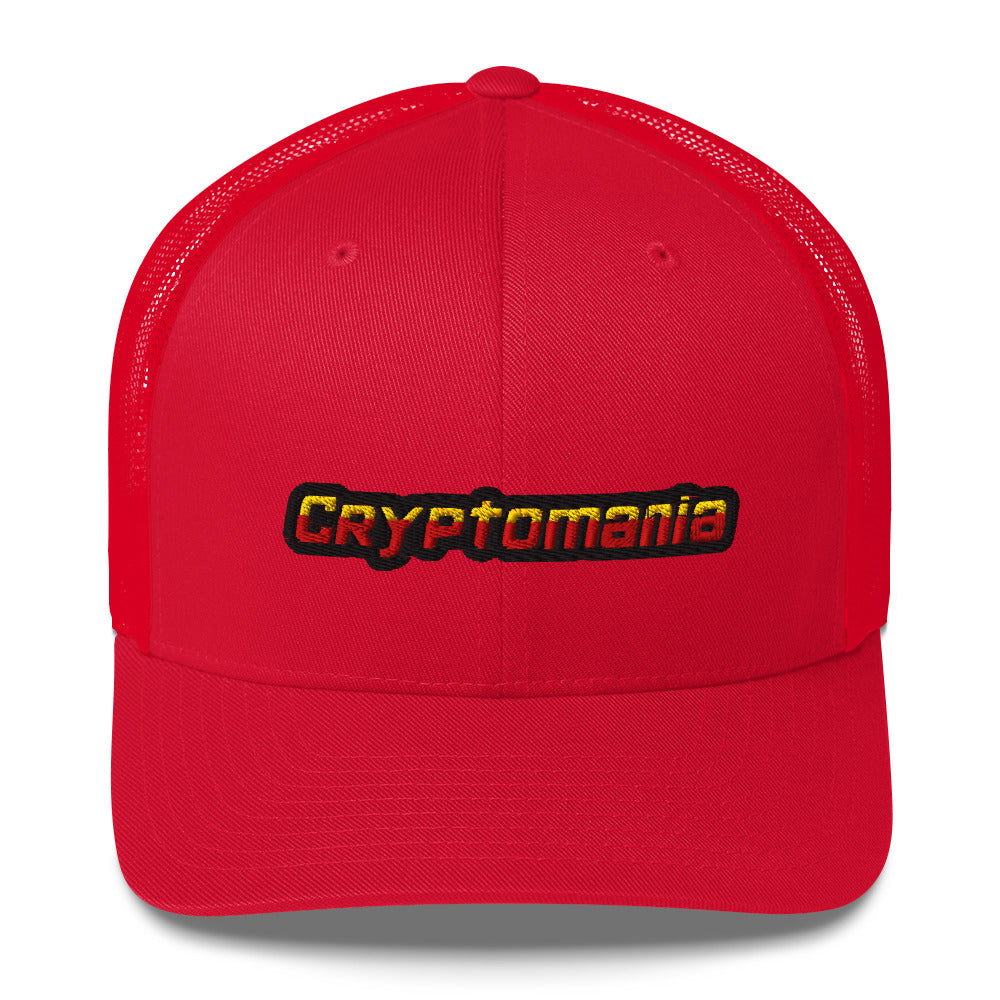 OFFICIAL CRYPTOMANIA LOGO TRUCKER HAT