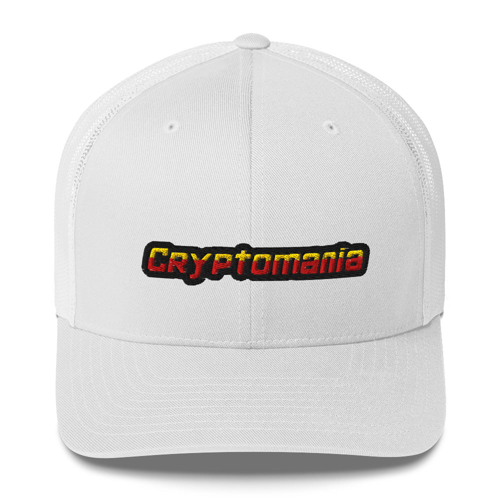OFFICIAL CRYPTOMANIA LOGO TRUCKER HAT