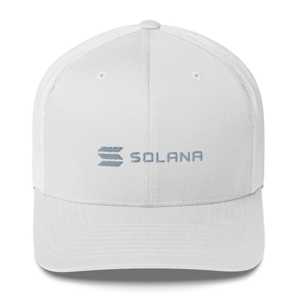 SOLANA (SOL) LOGO NAME TRUCKER HAT
