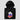 Bitcoin blockchain hoodie — Russia Bitcoin Black, hood and drawstring detail close-up