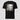 Satoshi Nakamoto Dual Identity Art Bitcoin crypto t-shirt — front flat lay showing complete design