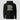 Sell Buy Hold Hoodie in black, flat front view: layered three-color retro typography
