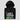 Folded black Sell Buy Hold Hoodie with a close-up of the chest print