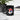 Bitcoin Serbia Flag Mug detail — close-up of the Serbia flag and Bitcoin mark on glossy black ceramic