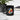 Bitcoin Seychelles Flag Mug detail — close-up of the Seychelles flag and Bitcoin mark on glossy black ceramic