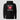 Sol Is My Valentine Hoodie in black, flat front view: glossy heart graphic with arched distressed lettering