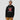 Model wearing the black Sol Is My Valentine Hoodie, showing the relaxed unisex fit