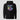 Solana Ape Hoodie in black, flat front view: graffiti-style character print with paint splatter