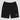 Black Solana athletic shorts for men, front product shot showing the Solana crypto print