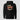 Solana California USA Hoodie in black, flat front view: vintage postcard-style beach illustration
