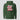 Solana Christmas Hoodie in forest green, flat front view: festive three-bar graphic with Santa and reindeer details