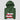 Folded forest green Solana Christmas Hoodie with a close-up of the chest print