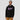 Model wearing the black Solana Coin Script Hoodie, showing the relaxed unisex fit
