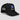 Black Solana Racing Style — premium Solana trucker cap, side view showing mesh and panel