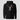 Solana Dabbing Astronaut Hoodie in black, flat front view: detailed astronaut illustration with moon and coin planets