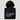 Folded black Solana Est. 2020 Hoodie with a close-up of the chest print