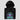 Folded black Hodling Like a Pro Hoodie with a close-up of the chest print