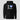I Love Solana Hoodie in black, flat front view: gradient heart in the Solana blue-to-purple range