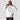 Model wearing the white In Crypto We Trust Hoodie, showing the relaxed unisex fit