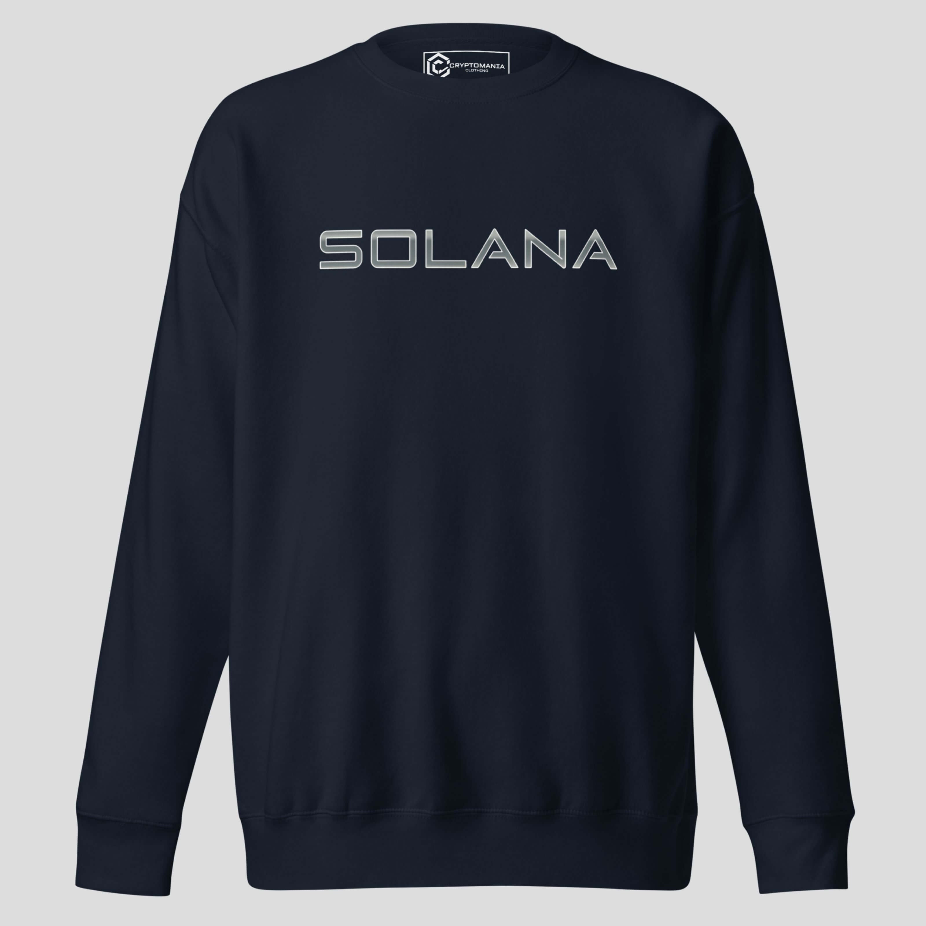 solana wordmark minimalist crypto sweatshirt design