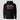 Solana Millionaire Hoodie in black, flat front view: college-style arched lettering with a distressed texture
