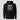 Solana Neon Rebel Girl Hoodie in black, flat front view: illustrated character print with comic-style shading