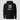 Solana Racing Team Hoodie in black, flat front view: motorsport-style layout with a detailed race car illustration