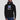 Model wearing the black Solana Racing Team Hoodie, showing the relaxed unisex fit
