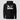 The SolFather Hoodie in black, flat front view: classic cinema-poster parody rendered in solid white