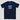 Solana (sol) T-shirt (navy) — premium Solana streetwear tee, rear view showing back