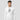 South Korea Bitcoin White — Bitcoin streetwear pullover, rear flat lay view