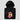 Bitcoin blockchain hoodie — Spain Bitcoin Black, hood and drawstring detail close-up